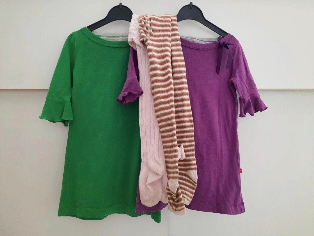jurkjes met maillots Bengh mt 86/92, Kinderen en Baby's, Babykleding | Maat 86, Ophalen of Verzenden, Gebruikt, Meisje, Jurkje of Rokje
