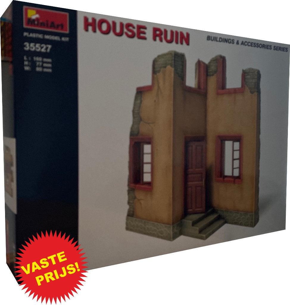 House Ruin (MiniArt 35527) 1/35, Ophalen of Verzenden, Nieuw, 1:35 tot 1:50, Diorama