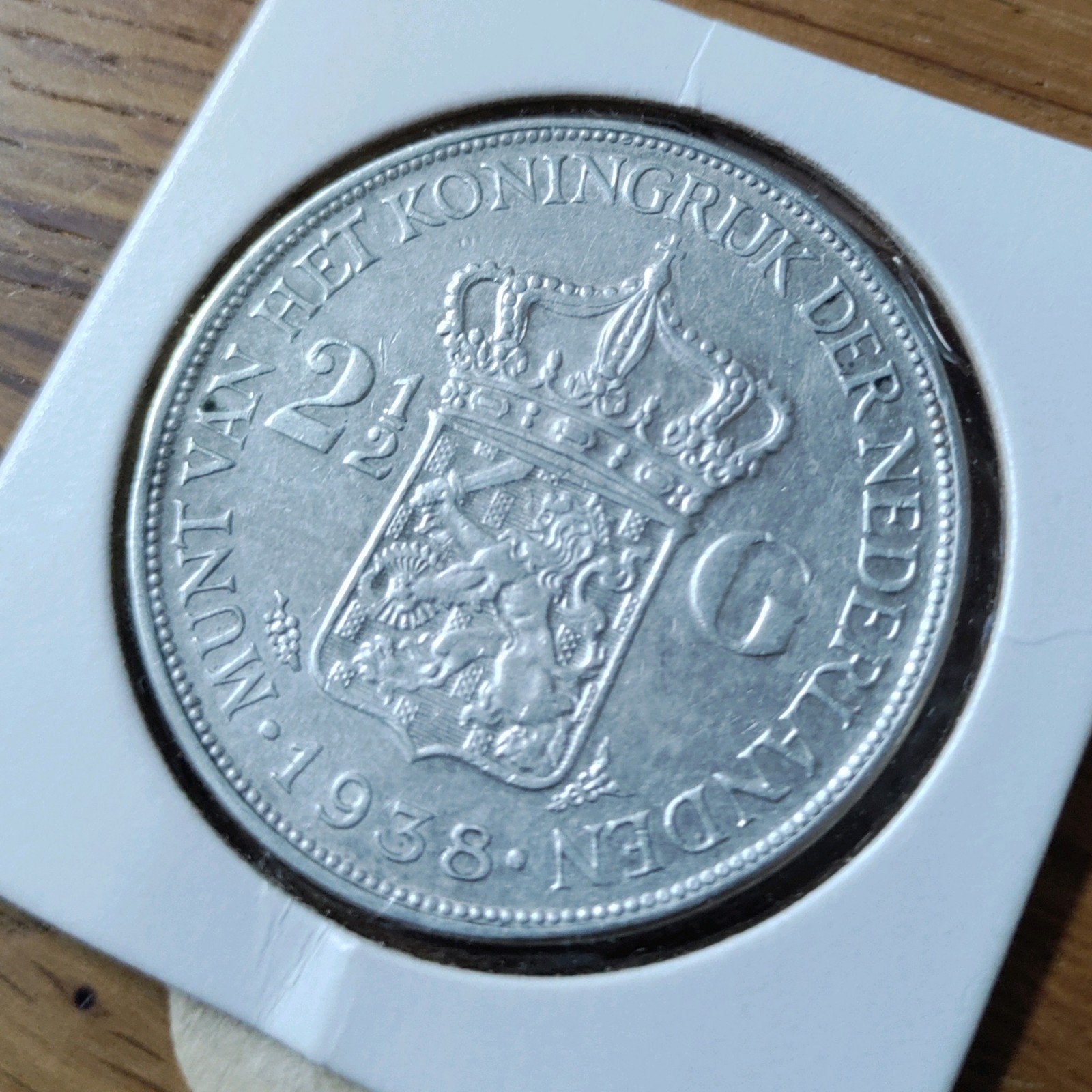 Prachtige Zilveren 2½ Gulden Munt Koningin Wilhelmina 1938, Postzegels en Munten, Munten | Nederland, Zilver, Ophalen of Verzenden