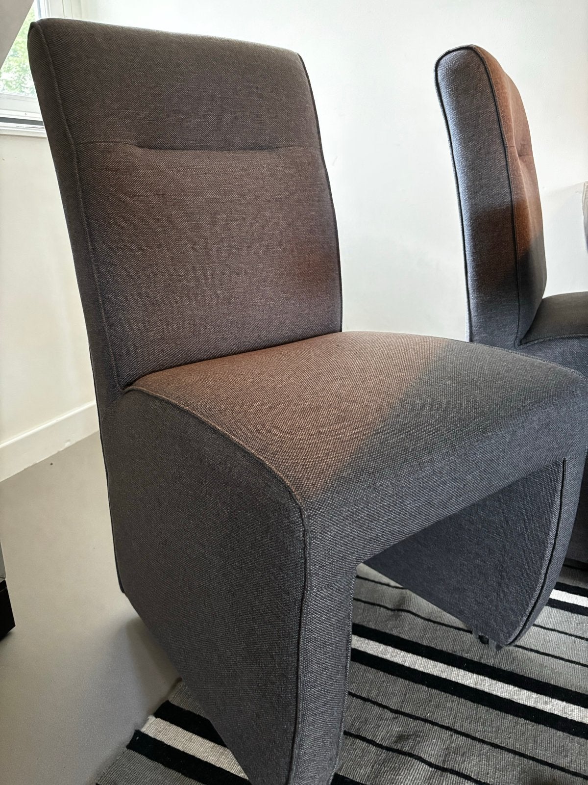 Eettafel met 4 stoelen, Huis en Inrichting, Gebruikt, Ophalen of Verzenden, Vier, Stof