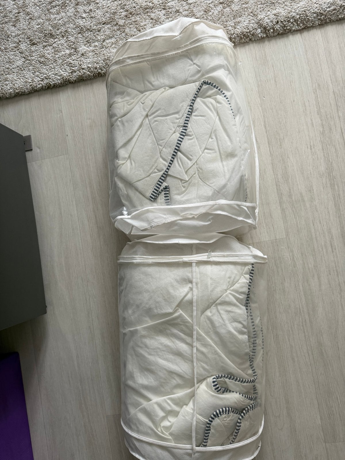 IKEA dekbed 200x200 cm, zo goed als nieuw, Wit, Tweepersoons, Ophalen of Verzenden, IKEA