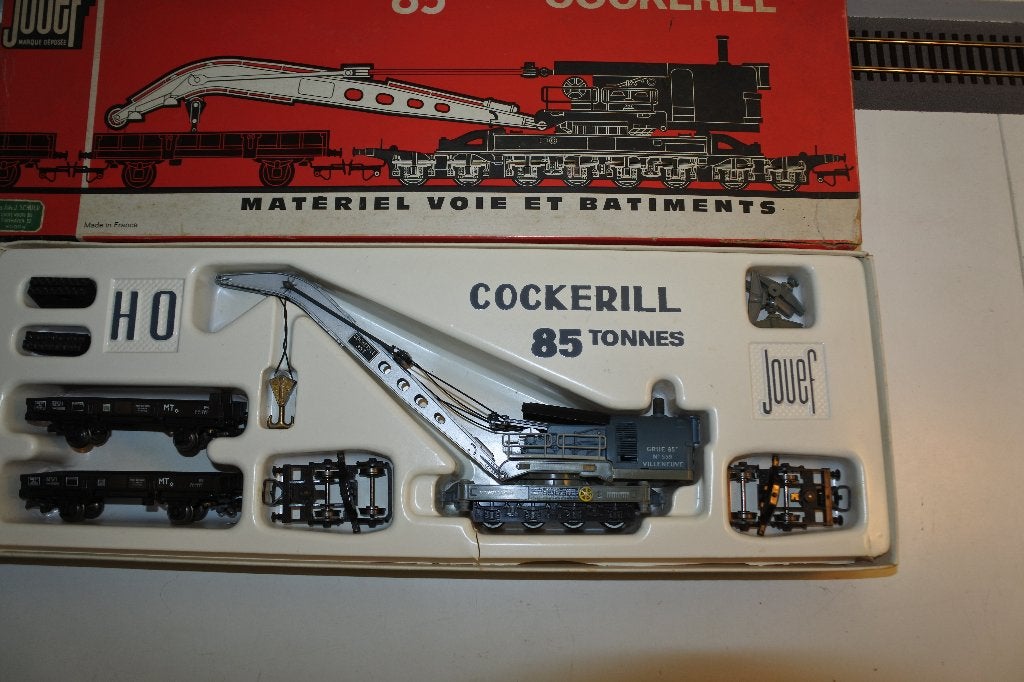 Jouef 6963 SNCF Cockerill kraan set HO, Treinset, Gelijkstroom, Jouef, Nieuw