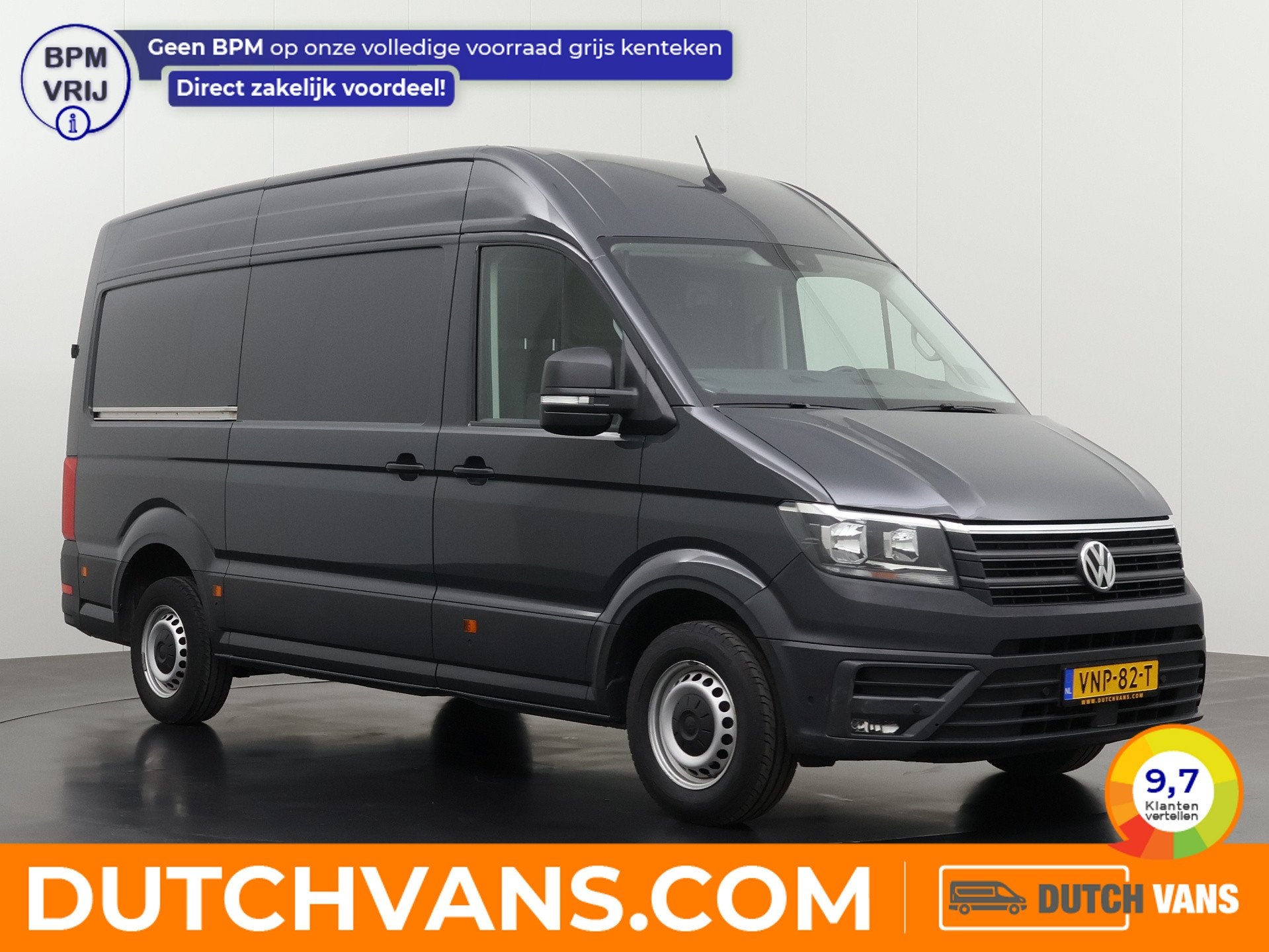 Volkswagen Crafter 2.0TDI 140PK L3H3 Highline | Navigatie |, Voorwielaandrijving, Dealer onderhouden, Stof, Gebruikt