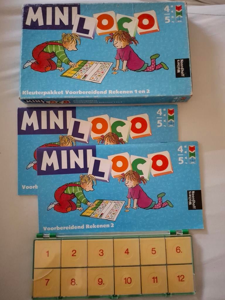 Mini loco set voorbereidend rekenen 4-5 jaar, Ophalen of Verzenden, Rekenen
