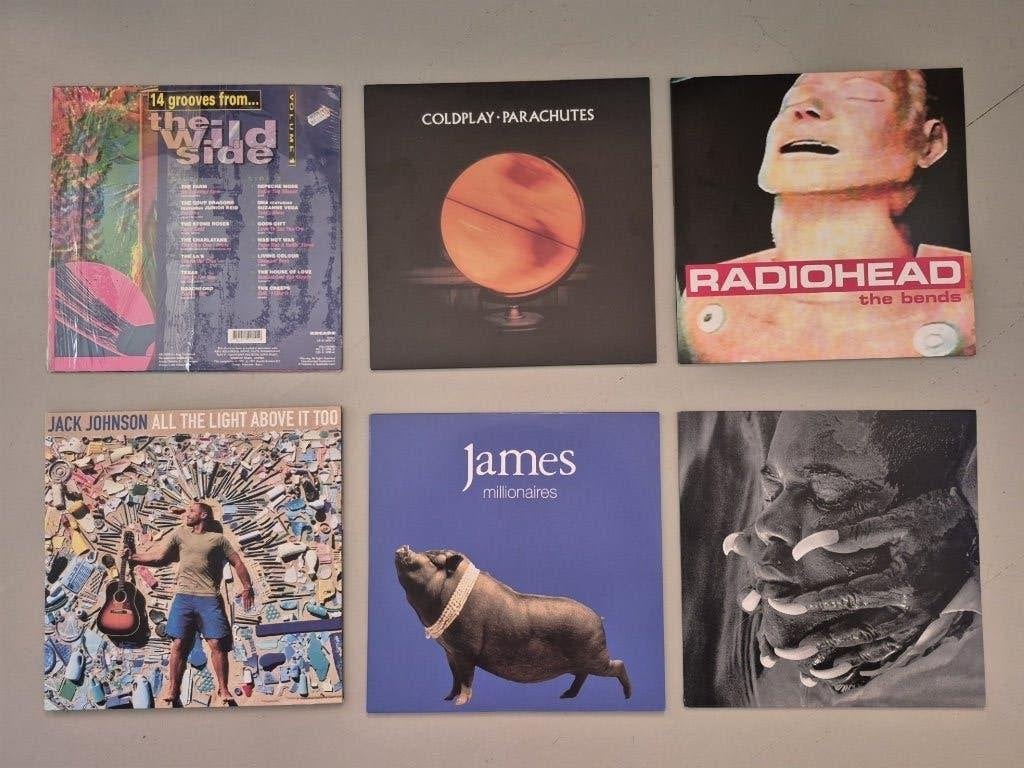 lp's van o.a. Coldplay, Radiohead, Jack Johnson, Gabriels, Ophalen of Verzenden, Zo goed als nieuw, 12 inch