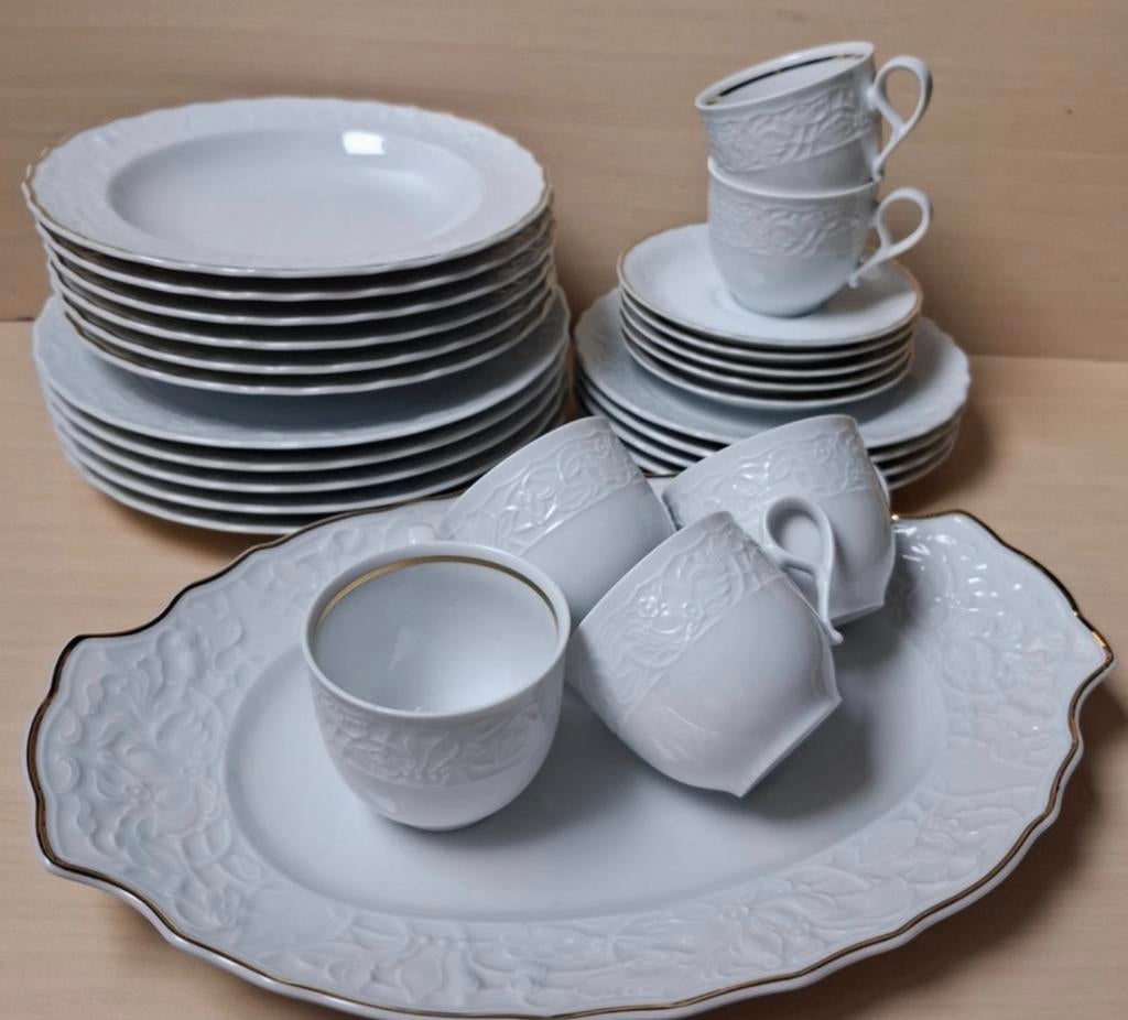 Prinses Bavaria Gold Servies - Compleet Porseleinen Set, Verzenden