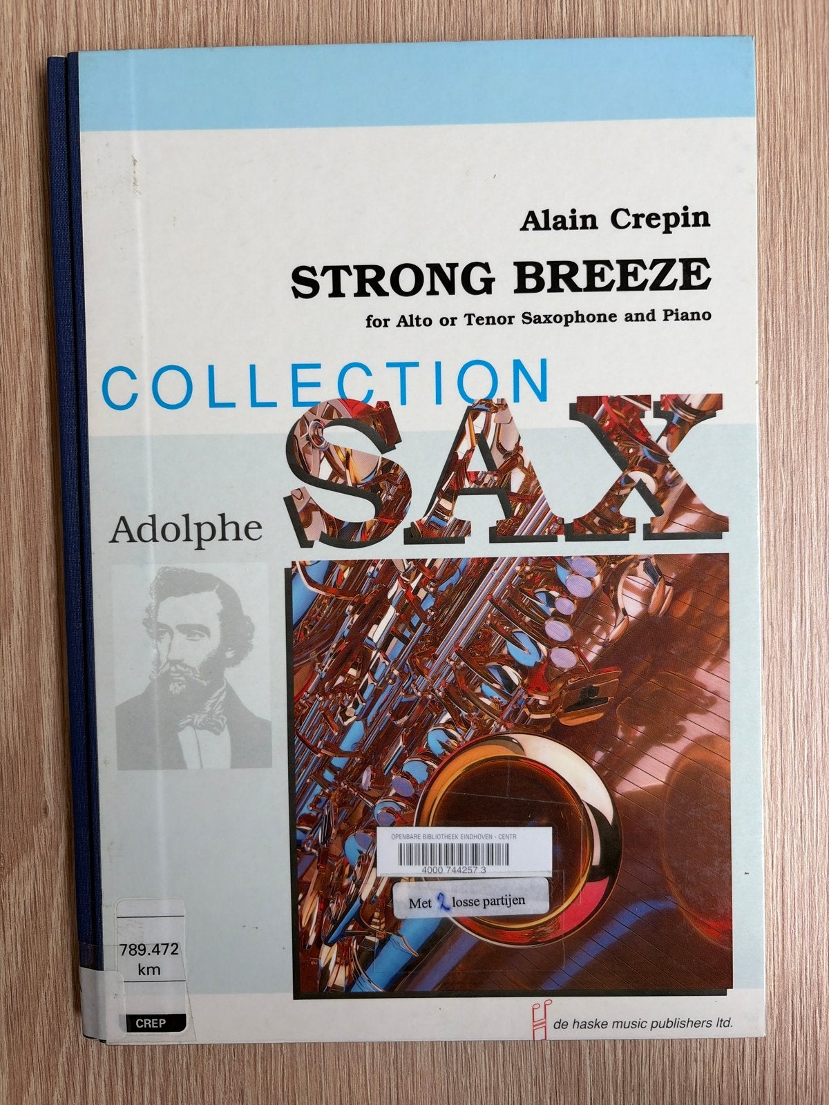 Alain Crepin - Strong Breeze voor Saxofoon en Piano, Gebruikt, Overige genres, Saxofoon, Ophalen of Verzenden