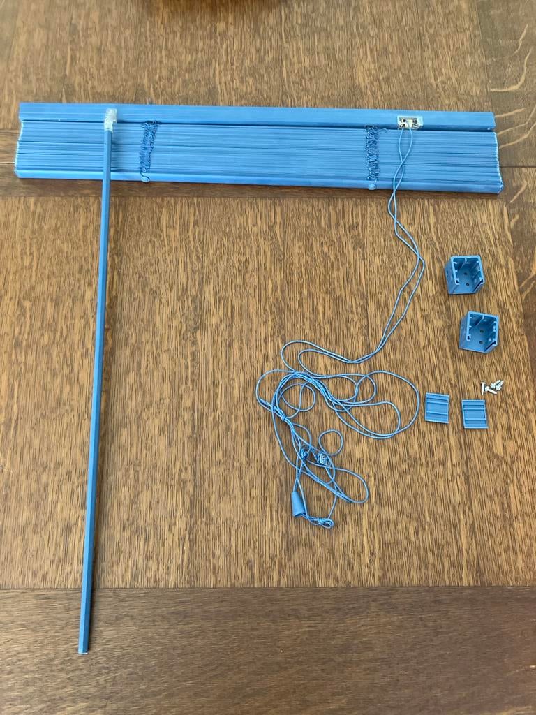 Lamelle blauw compleet 60 breed 130 cm hoog, Gebruikt, Blauw, 100 tot 150 cm, Onbekend