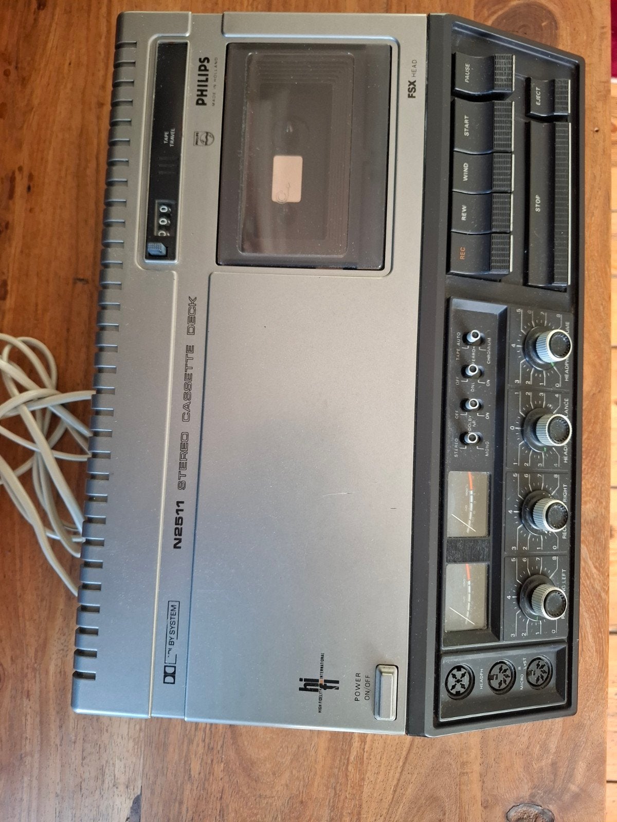 Philips N2511 Stereo Cassette Deck - Vintage Recorder, Audio, Tv en Foto, Cassettedecks, Ophalen of Verzenden