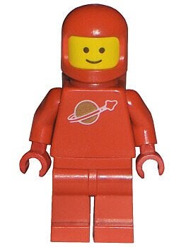 Lego Space Classic Space Minifig Rood SP005, Lego, Ophalen of Verzenden, Zo goed als nieuw, Compleet