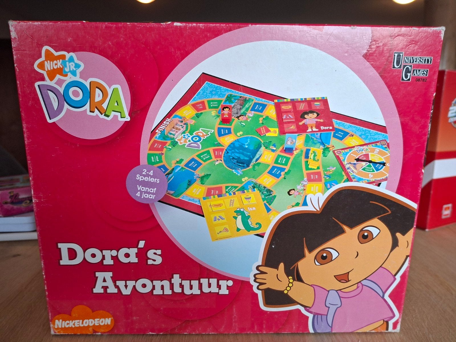 Dora's Avontuur Bordspel - Nick Jr. voor kinderen, Drie of vier spelers, Ophalen of Verzenden, Gebruikt, University Games