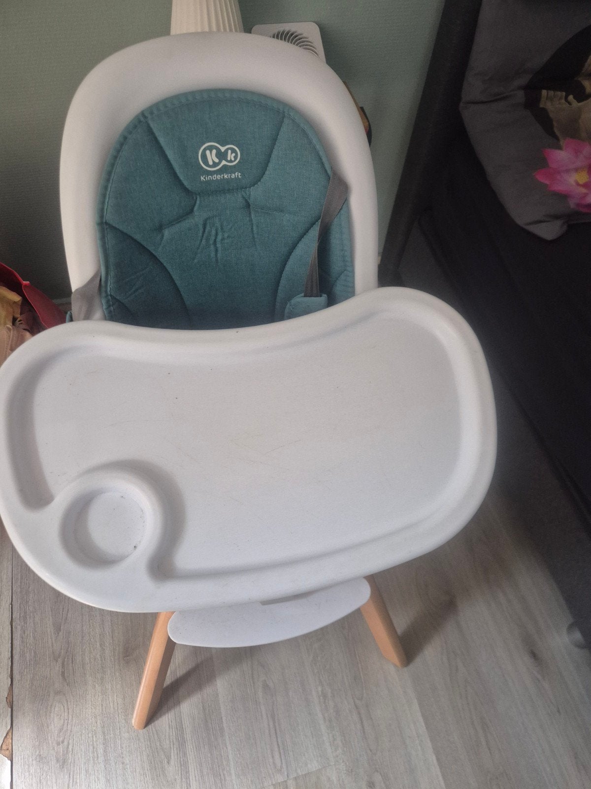 Kinderkraft Eetstoel met Afneembaar Eetblad en Gordel, Ophalen of Verzenden, Gebruikt, Overige typen, Gordel(s)