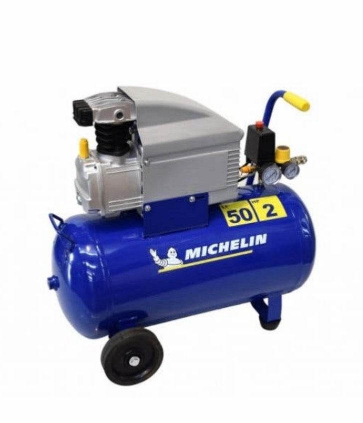 NIEUW: Michelin compressor 50 liter (Michellin, 50L, 8bar), Ophalen, 6 tot 10 bar, Nieuw, Minder dan 200 liter/min