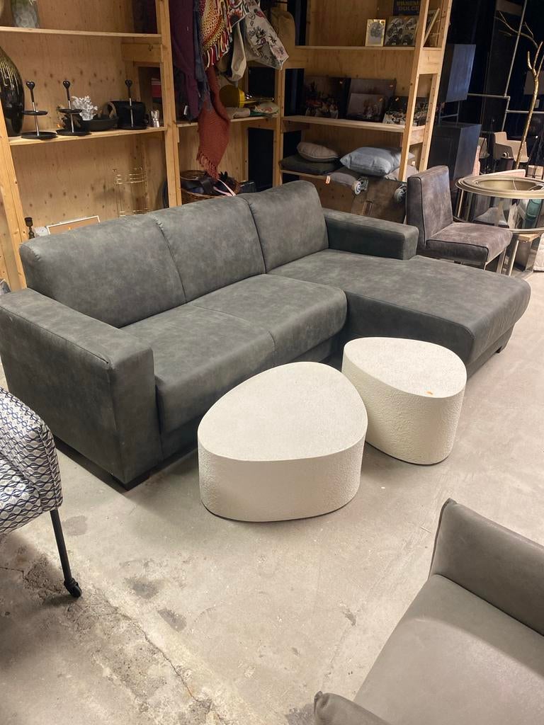 Moderne donkergrijze hoekbank - Comfortabel en stijlvol, 250 tot 300 cm, Hoekbank, Ophalen of Verzenden, Zo goed als nieuw