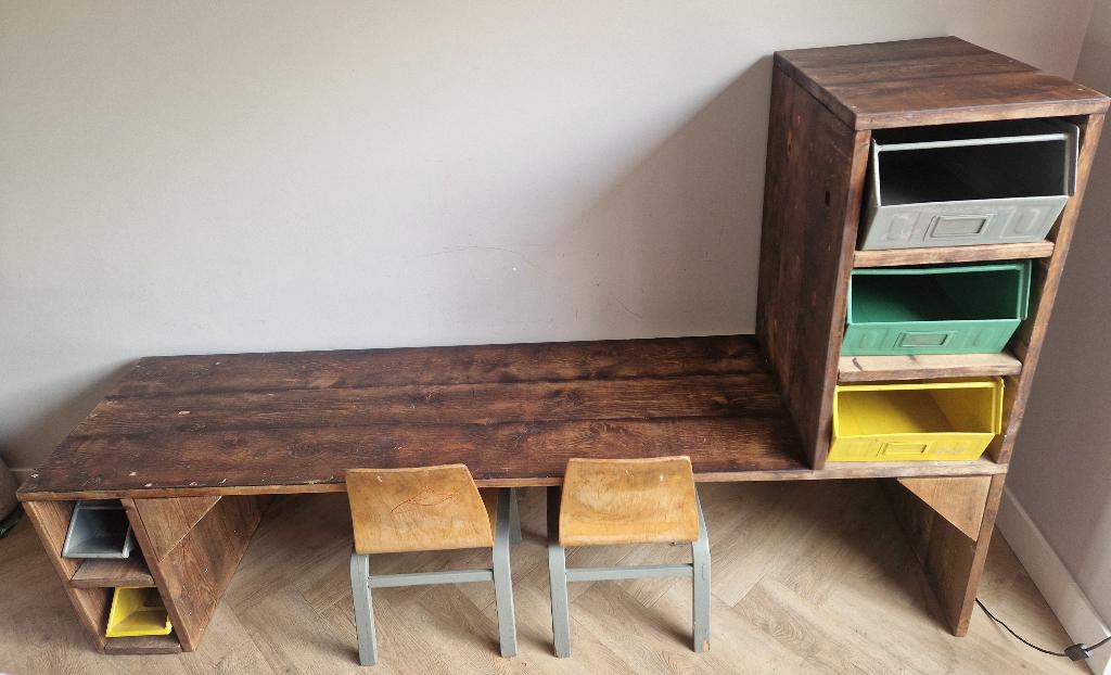 Kinderbureautje, Ophalen, Gebruikt, Hout, Kinderbureau