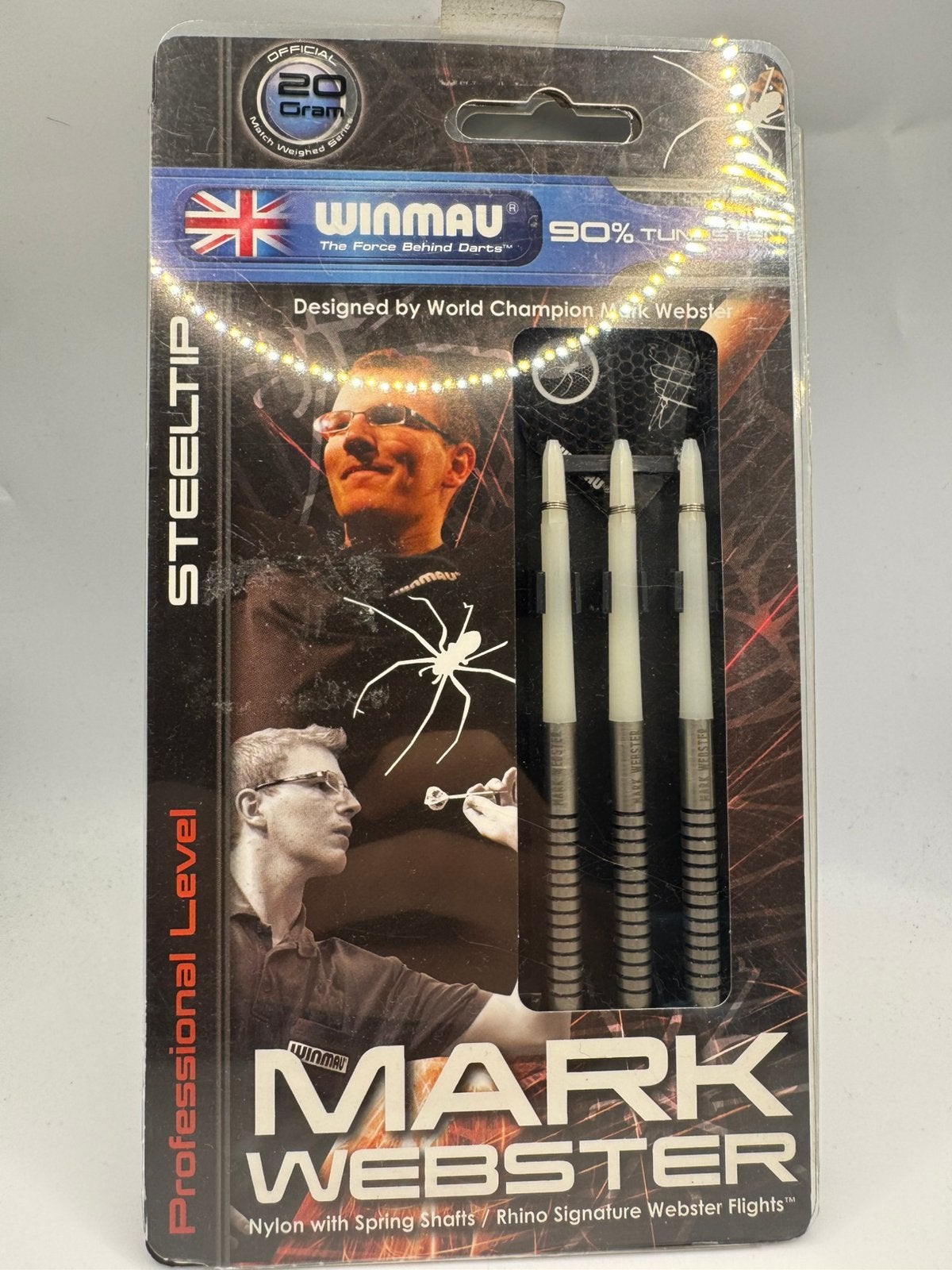Winmau Mark Webster First Edition 20 Gram Dartpijlen, Ophalen of Verzenden, Zo goed als nieuw, Nvt, Pijlen