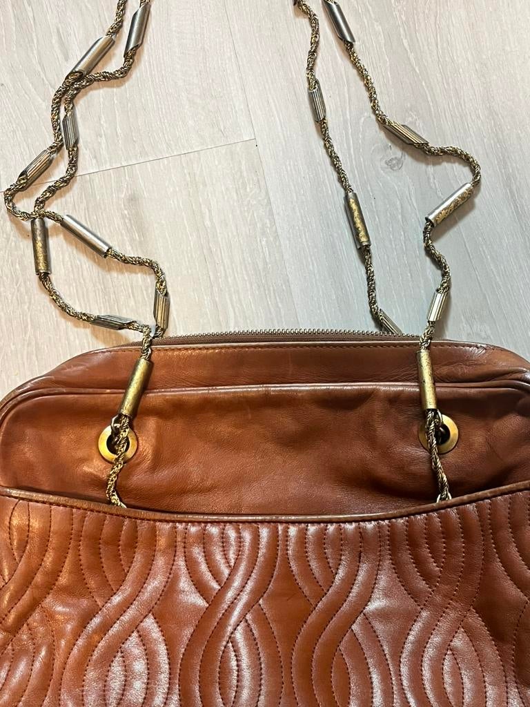 Fendi vintage pasta bag bruin/cognac, Ophalen, Zo goed als nieuw, Bruin, Handtas