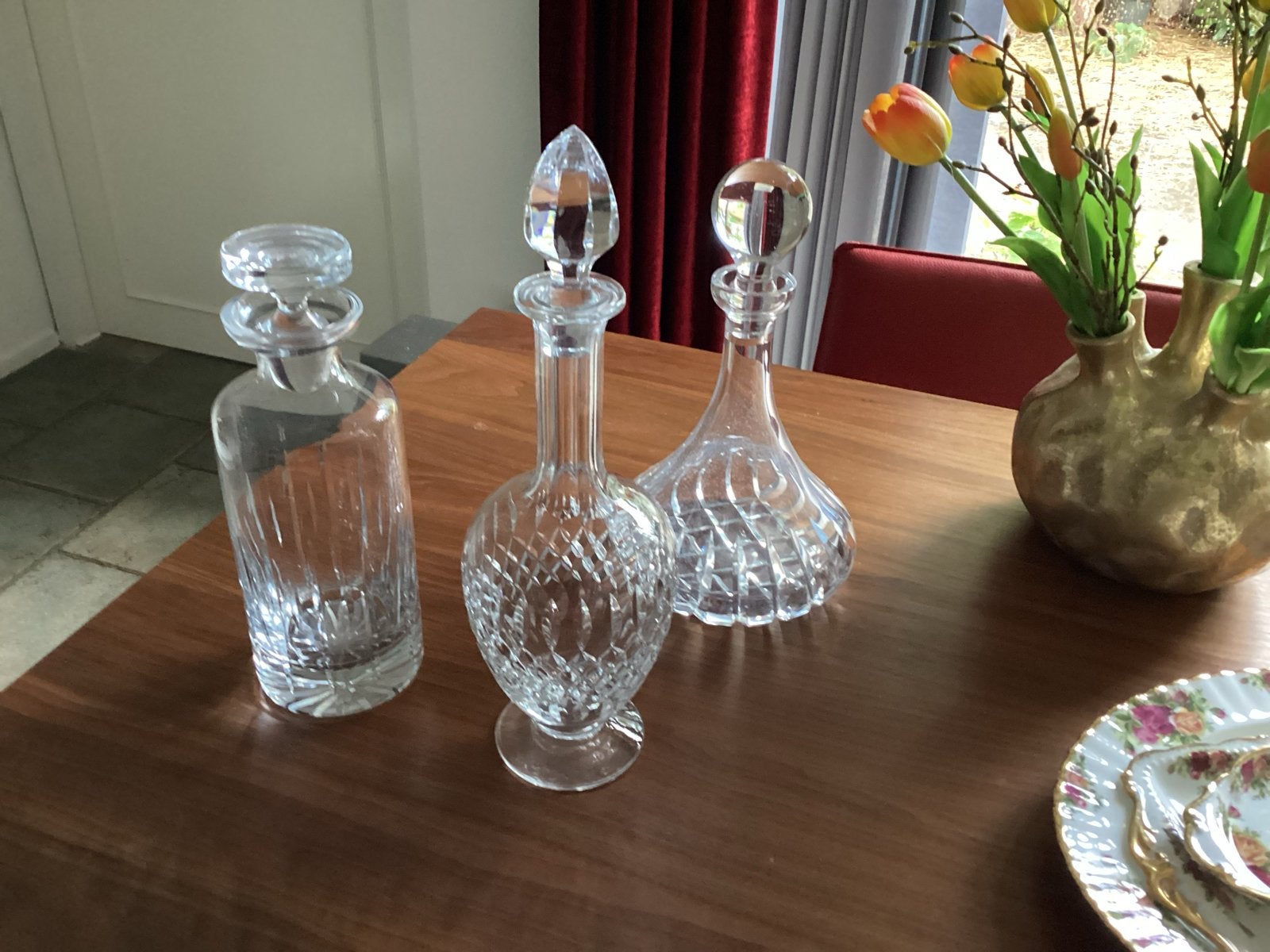 Set van 3 kristallen karaffen - elegant en tijdloos, Ophalen