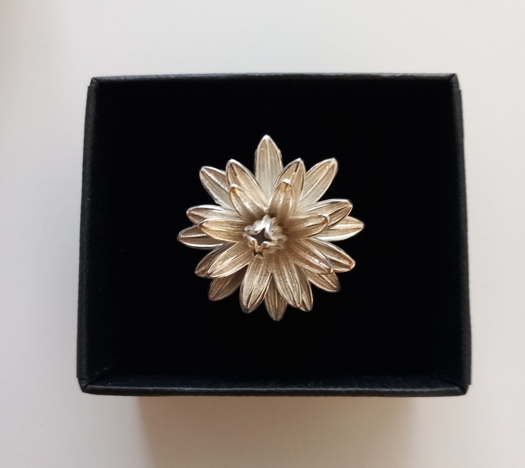 Zilveren ring unica beweegbare ring ontwerp edelsmid, Ophalen, 19 tot 20, Nieuw, Dame
