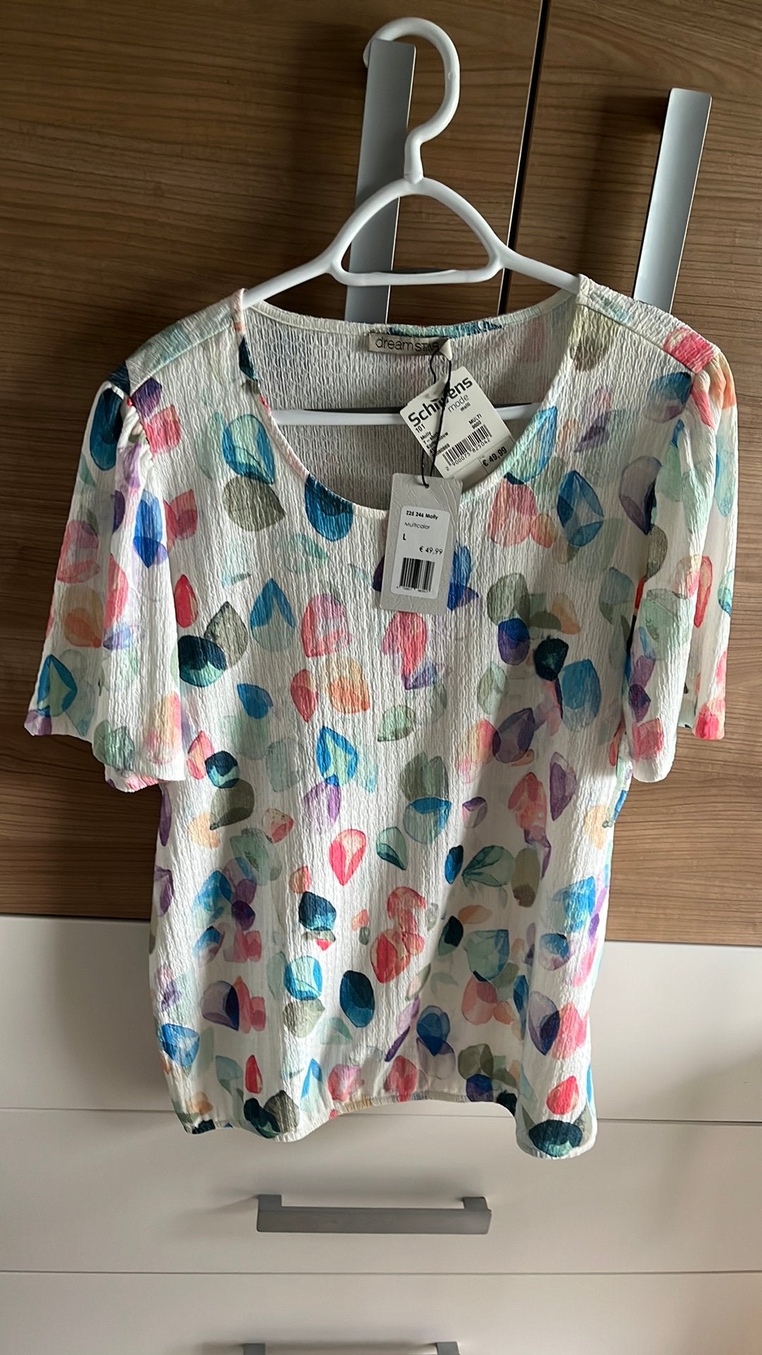 Nieuw! dames shirt Dreamstar L maar valt als een grote XL!, Ophalen, Wit, Maat 46/48 (XL) of groter, Nieuw
