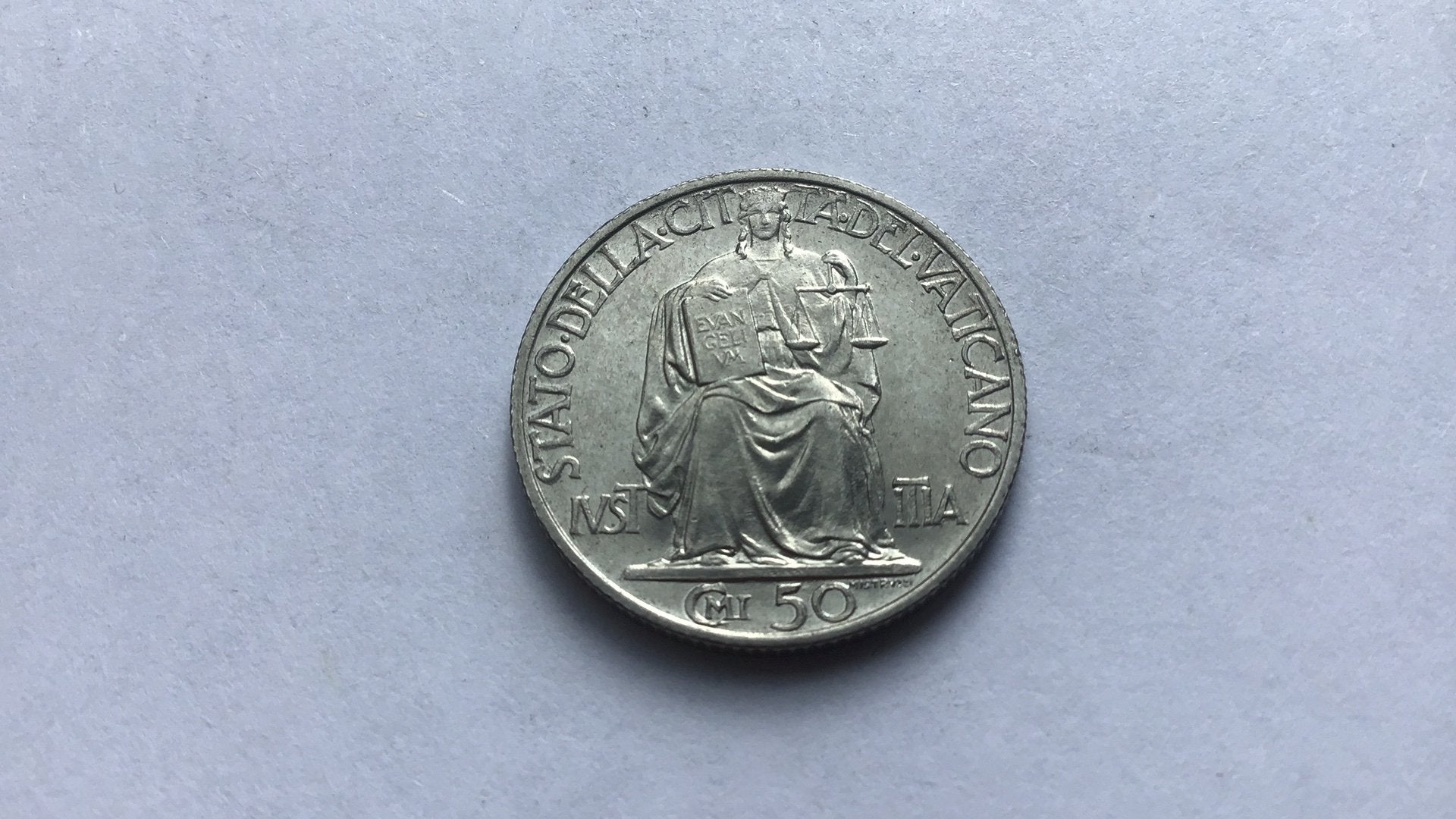 Vaticaan 50 centesimi 1942., Ophalen of Verzenden
