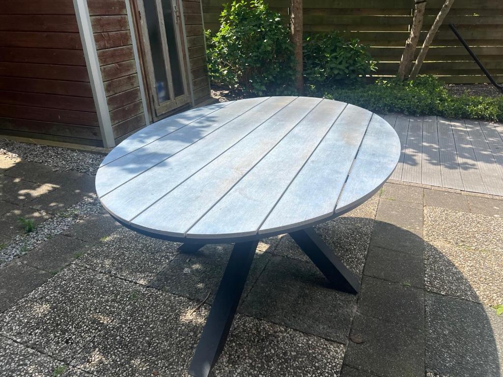 Tuintafel, Tuin en Terras, Ophalen, Gebruikt, Ovaal