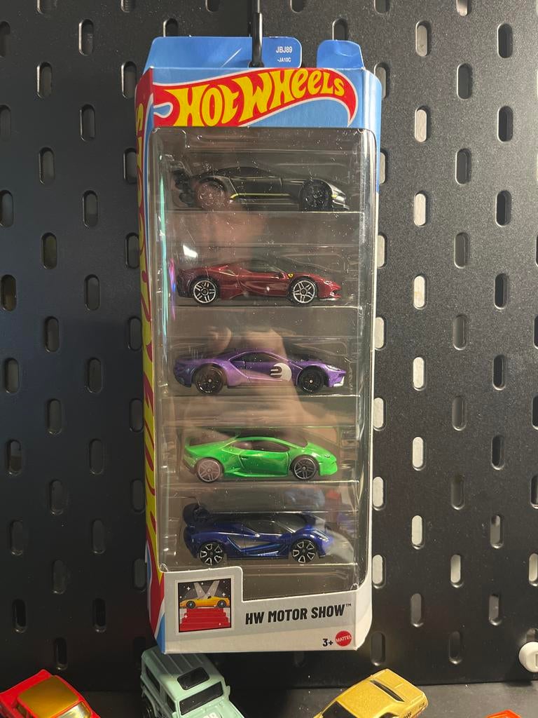 Hot Wheels HW Motor Show 5-pack, Overige merken, 1:50 of kleiner, Auto, Nieuw