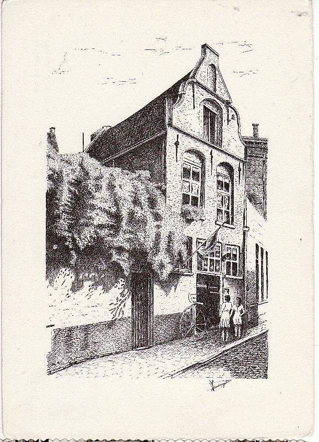's Hertogenbosch Museum De Poffer. mooie Pentekening., Ophalen, 1960 tot 1980, Gelopen, Noord-Brabant