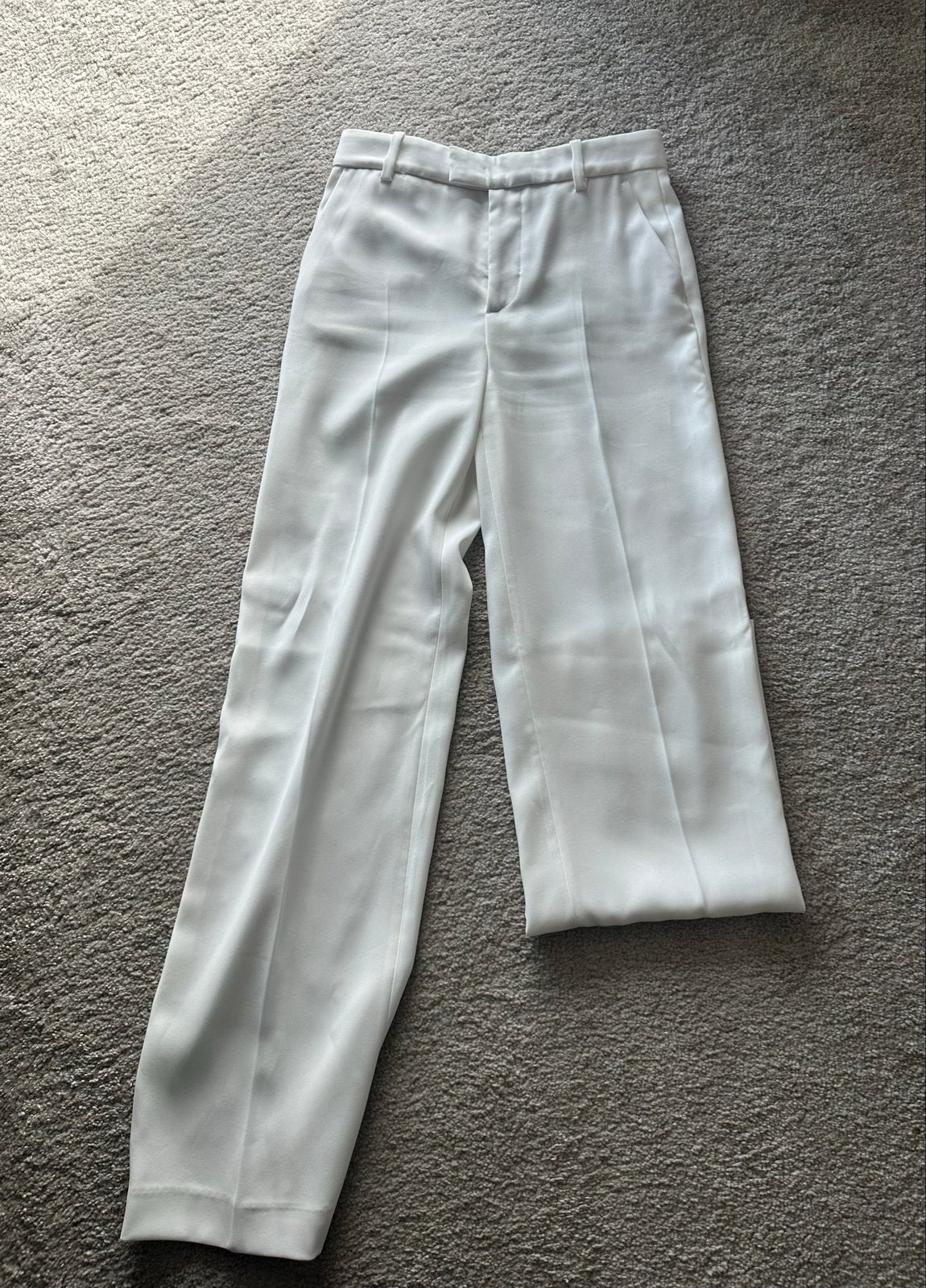 Zara witte pantalon XS met klein vlekje, Kleding | Dames, Wit, Ophalen of Verzenden, Maat 34 (XS) of kleiner, Lang