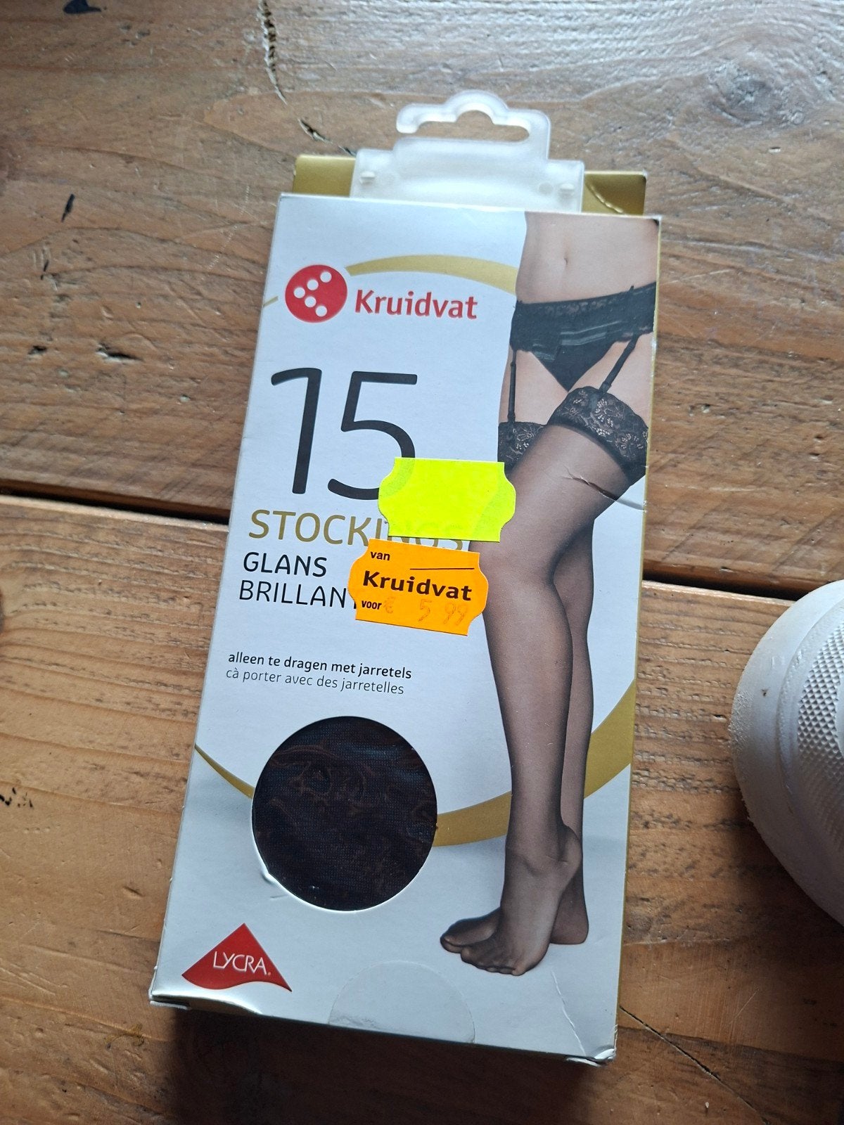 Nieuwe Kruidvat 15 DEN Stockings met Glans, Kruidvat, Ophalen of Verzenden, Nieuw, Panty