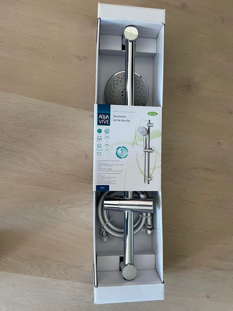 Doucheset Aqua Vive Nieuw chroom, Ophalen of Verzenden, Nieuw, Chroom, Douche