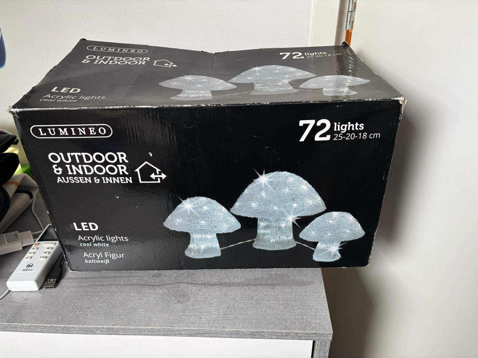 Lumineo LED Acryl Figuren - Paddenstoelen, Ophalen of Verzenden, Zo goed als nieuw