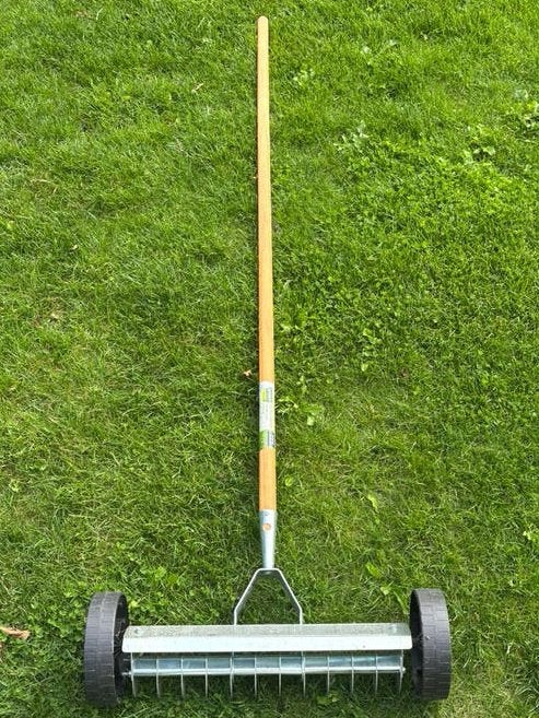 Verticuteerhark met wielen., Tuin en Terras, Ophalen, Nieuw