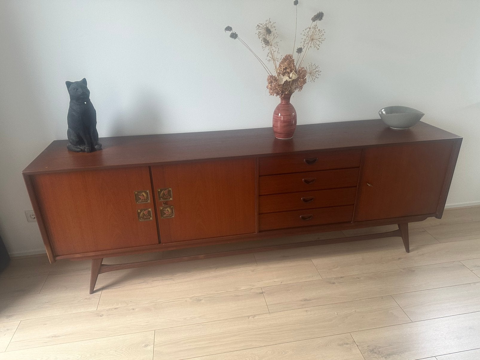 Dressoir Louis van Teeffelen & Jaap Ravelli - WéBé, Ophalen, Gebruikt, 25 tot 50 cm, Teakhout