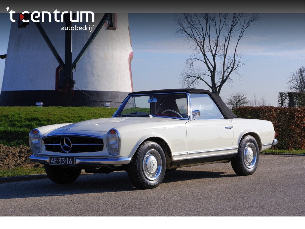 Mercedes-Benz SL-Klasse 230 SL Pagode W113 Automaat European, Auto's, Oldtimers, Automaat, Achterwielaandrijving, Cabriolet, Wit