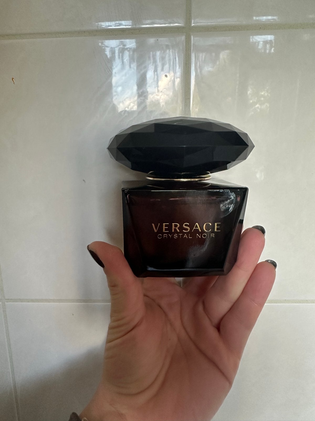 Versace Crystal Noir Eau de Toilette 90ml, Ophalen of Verzenden, Gebruikt