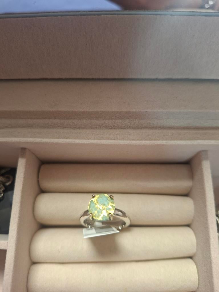 Ti Sento ring groen gekleurd maat 17, Ophalen of Verzenden
