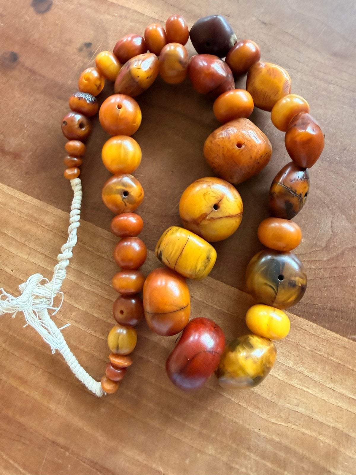 Afrikaanse fenolhars kralen ketting, Sieraden, Tassen en Uiterlijk, Verzenden, Overige materialen, Ketting