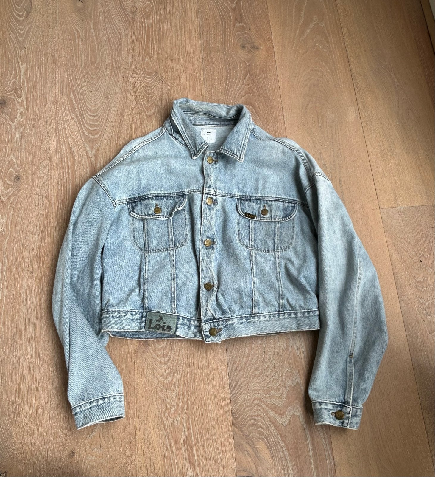Lois Jeans spijkerjasje - Maat L, Ophalen of Verzenden, Gedragen, Maat 42/44 (L), Blauw