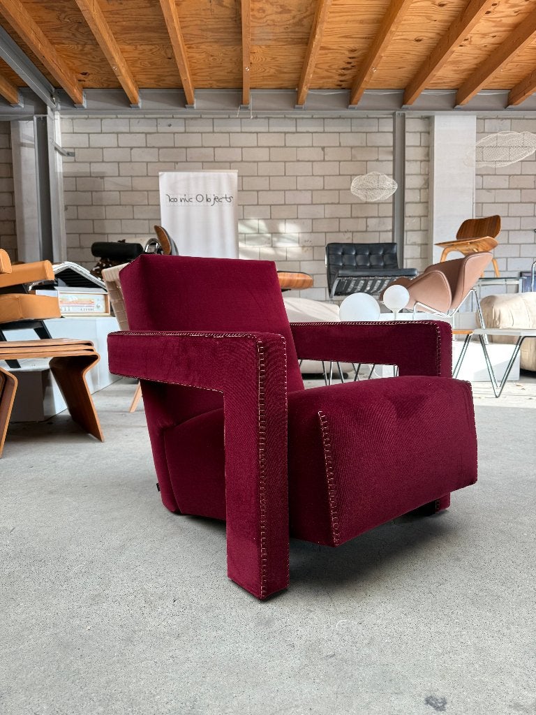 Cassina Utrecht fauteuil by Gerrit Rietveld (nieuw), Ophalen, Nieuw, 75 tot 100 cm, X