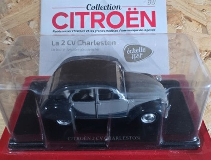 CITROEN 2CV Charleston GRIJS 1/24 Collection Citroen # 60, Verzenden, Nieuw, Auto, Overige merken