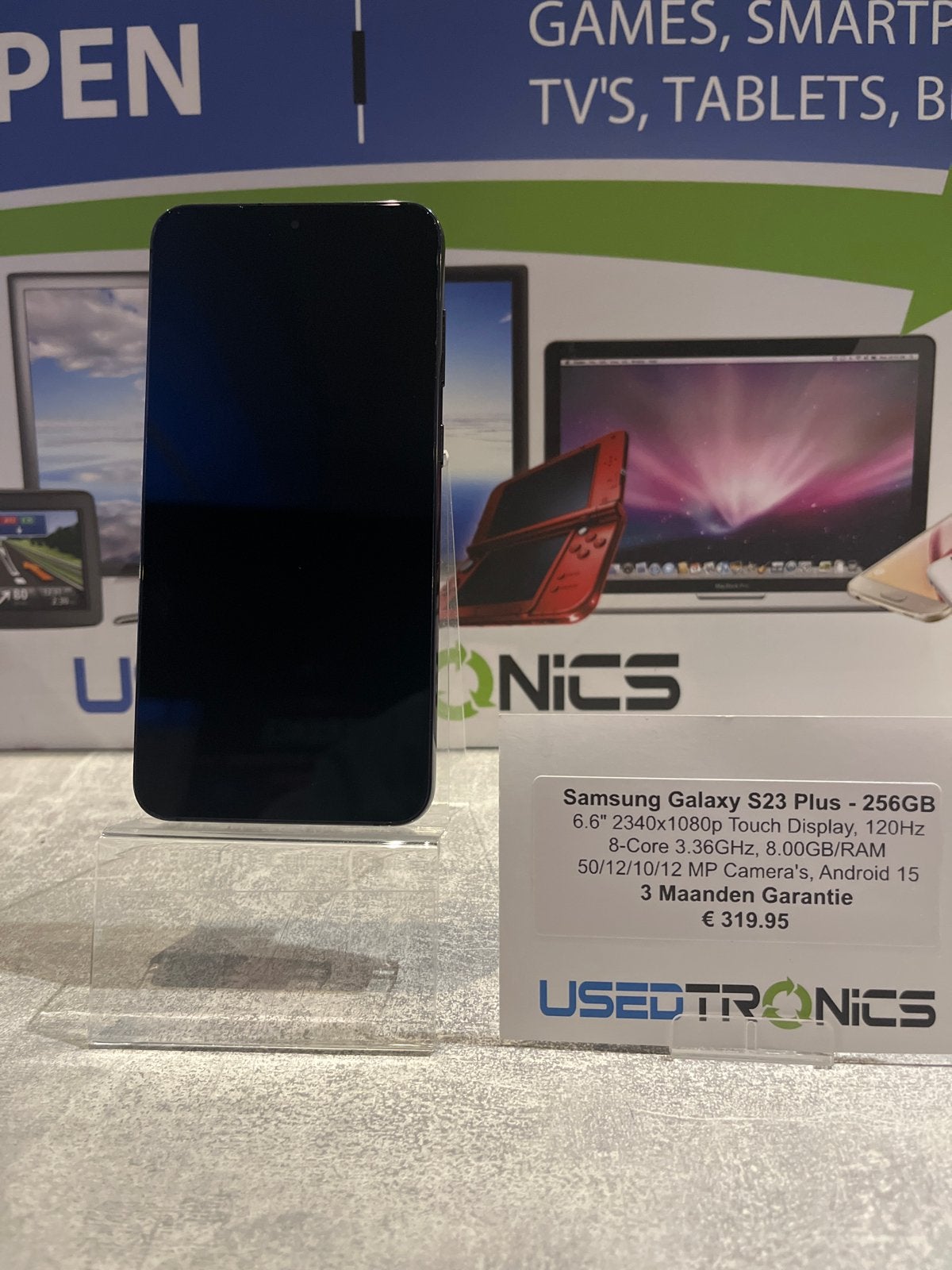 Samsung Galaxy S23 Plus - 256GB, Zo goed als nieuw, Zwart, Touchscreen, Ophalen of Verzenden, Zo goed als nieuw