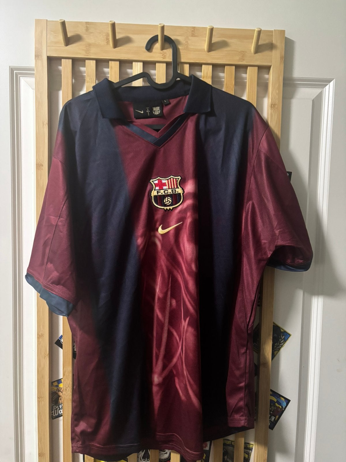 Voetbalshirt ️ Nike FC Barcelona x Travis Scott 2023/24, Kleding | Heren, Ophalen of Verzenden, Zo goed als nieuw, Rood, Overhemd