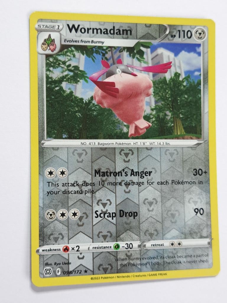 Pokémon - Brilliant Stars - Wormadam - 098/172 - Reverse, Verzenden, Zo goed als nieuw, Losse kaart, Foil