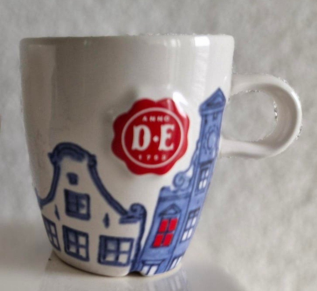 Douwe Egberts senseokopje Hollandsche Waaren, Huis en Inrichting, Keuken | Servies, Zo goed als nieuw, Kop(pen) en/of Schotel(s)