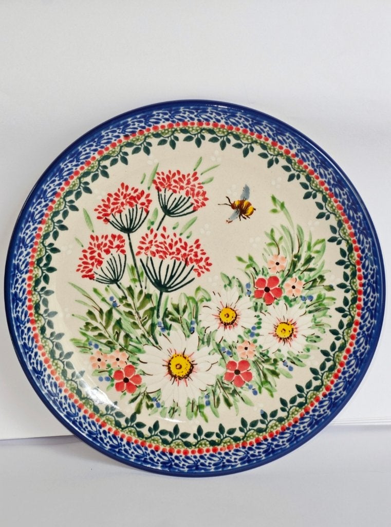 Bunzlau uniek bord 20 cm, Keramiek, Nieuw, Ophalen of Verzenden, Bord(en)