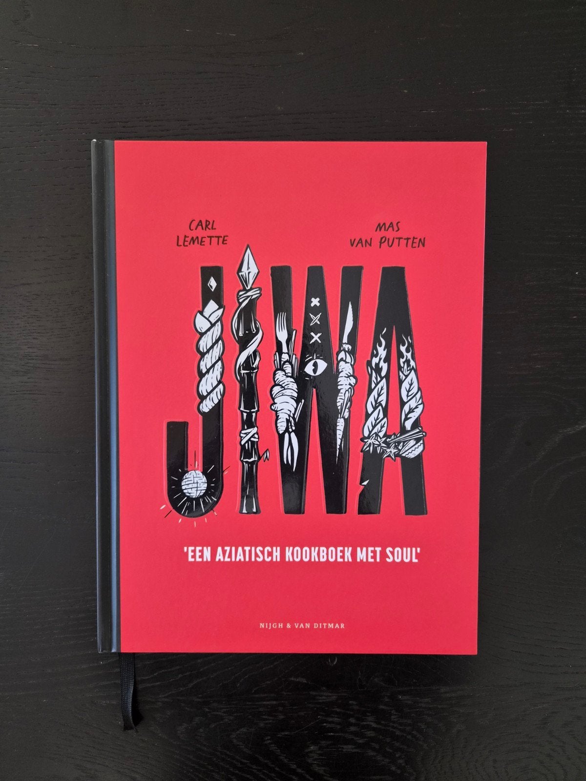 z.g.a.n. 'Jiwa; Een Aziatisch kookboek met soul', Boeken, Ophalen of Verzenden, Zo goed als nieuw, Carl Lemette, Mas van Putten