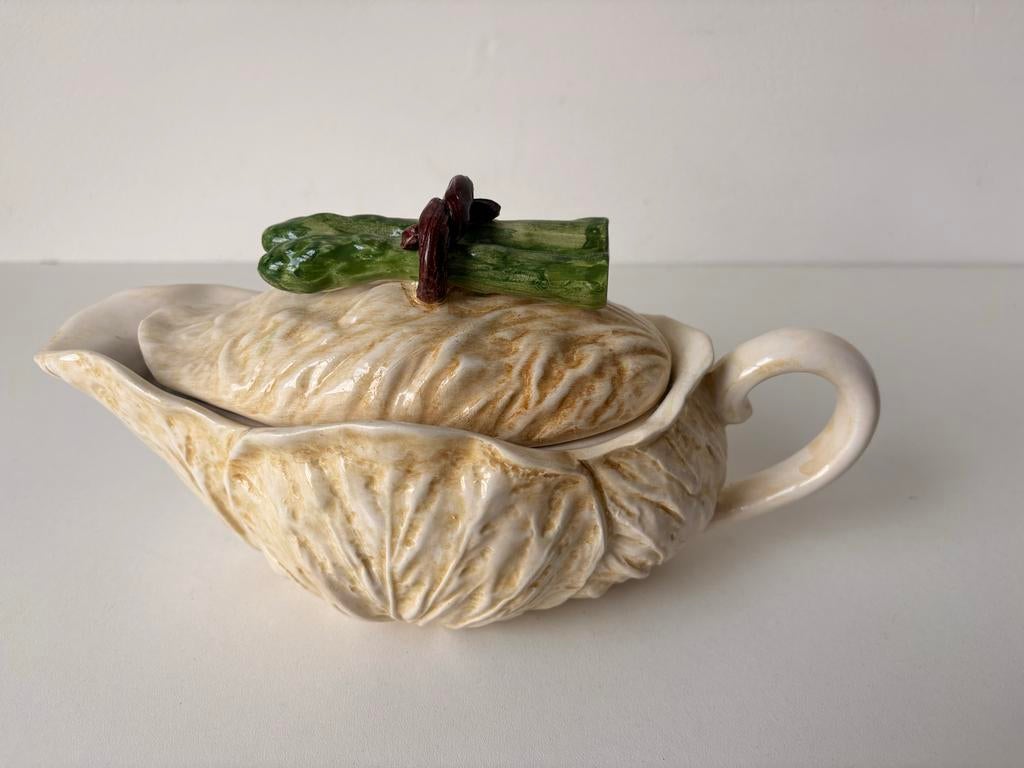 Vintage Italiaanse sauskom kool & asperges - Pasen, Ophalen of Verzenden