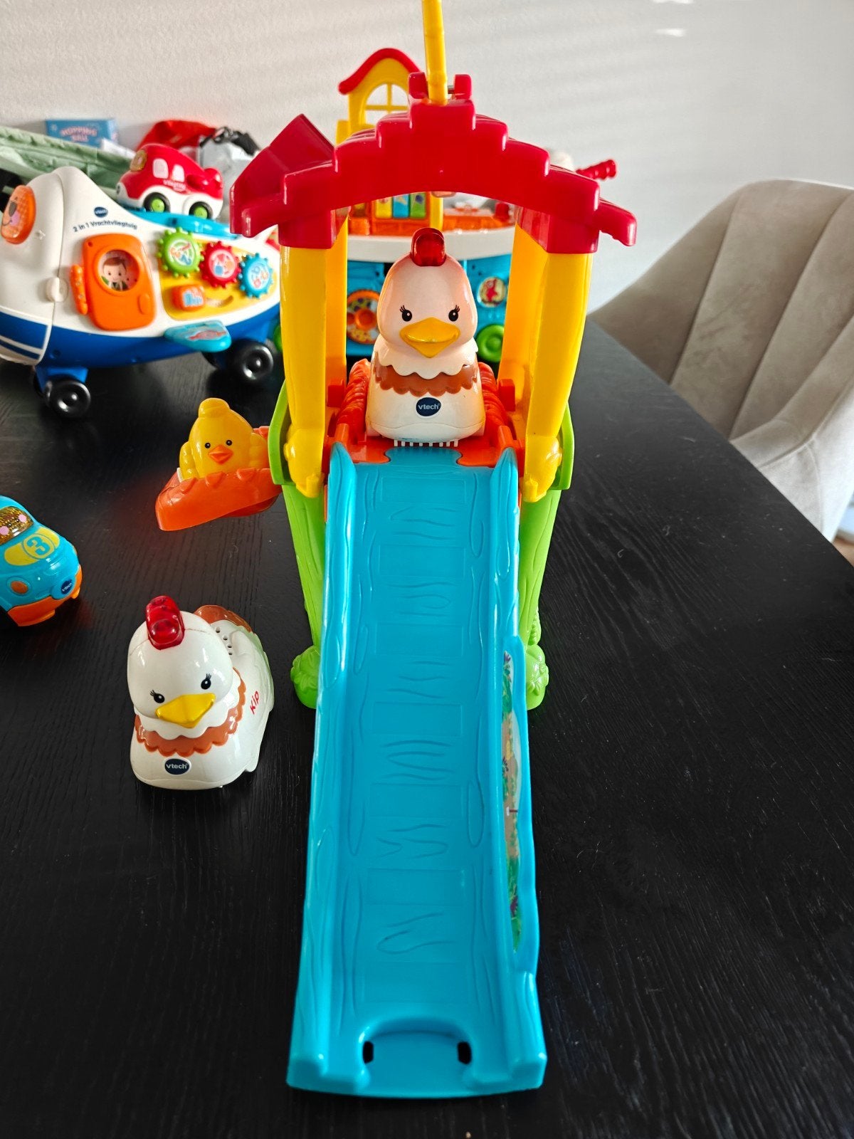 VTech Zoef Zoef Dieren Kippenhok met kip Kim (2x), Ophalen of Verzenden, Gebruikt, Overige typen, Met licht