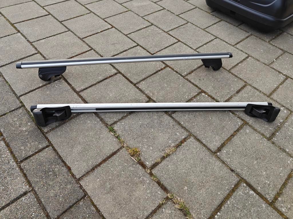 Hapro Cronos 125+ aluminium dakdragers – zo goed als nieuw, Auto diversen, Dakdragers, Ophalen, Gebruikt